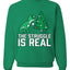 Christmas Trex The Struggle is Real Ugly Christmas Sweater Christmas Unisex Crewneck Graphic Sweatshirt