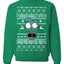 i turned myself into a christmas sweater morty Christmas Unisex Crewneck Graphic Sweatshirt
