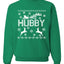 Christmas Hubby Love Ugly Christmas Sweater Christmas Unisex Crewneck Graphic Sweatshirt