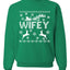 Christmas Wifey Love Ugly Christmas Sweater  Christmas Unisex Crewneck Graphic Sweatshirt