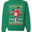 Santa Keg Stand Beer Drinking Drunk Ugly Christmas Sweater Christmas Unisex Crewneck Graphic Sweatshirt