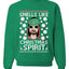 Smells Like Christmas Spirit Ugly Christmas Sweater Christmas Unisex Crewneck Graphic Sweatshirt