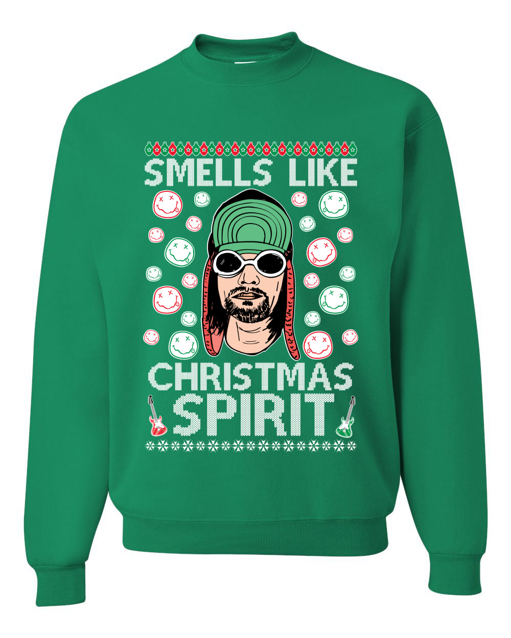 Smells Like Christmas Spirit Ugly Christmas Sweater Christmas Unisex Crewneck Graphic Sweatshirt