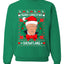 Merry Christmas Snowflake Funny Trump Ugly Christmas Sweater Unisex Crewneck Graphic Sweatshirt