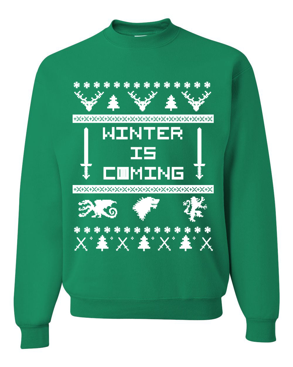 Winter is Coming | GoT Christmas Unisex Crewneck Graphic Sweatshirt