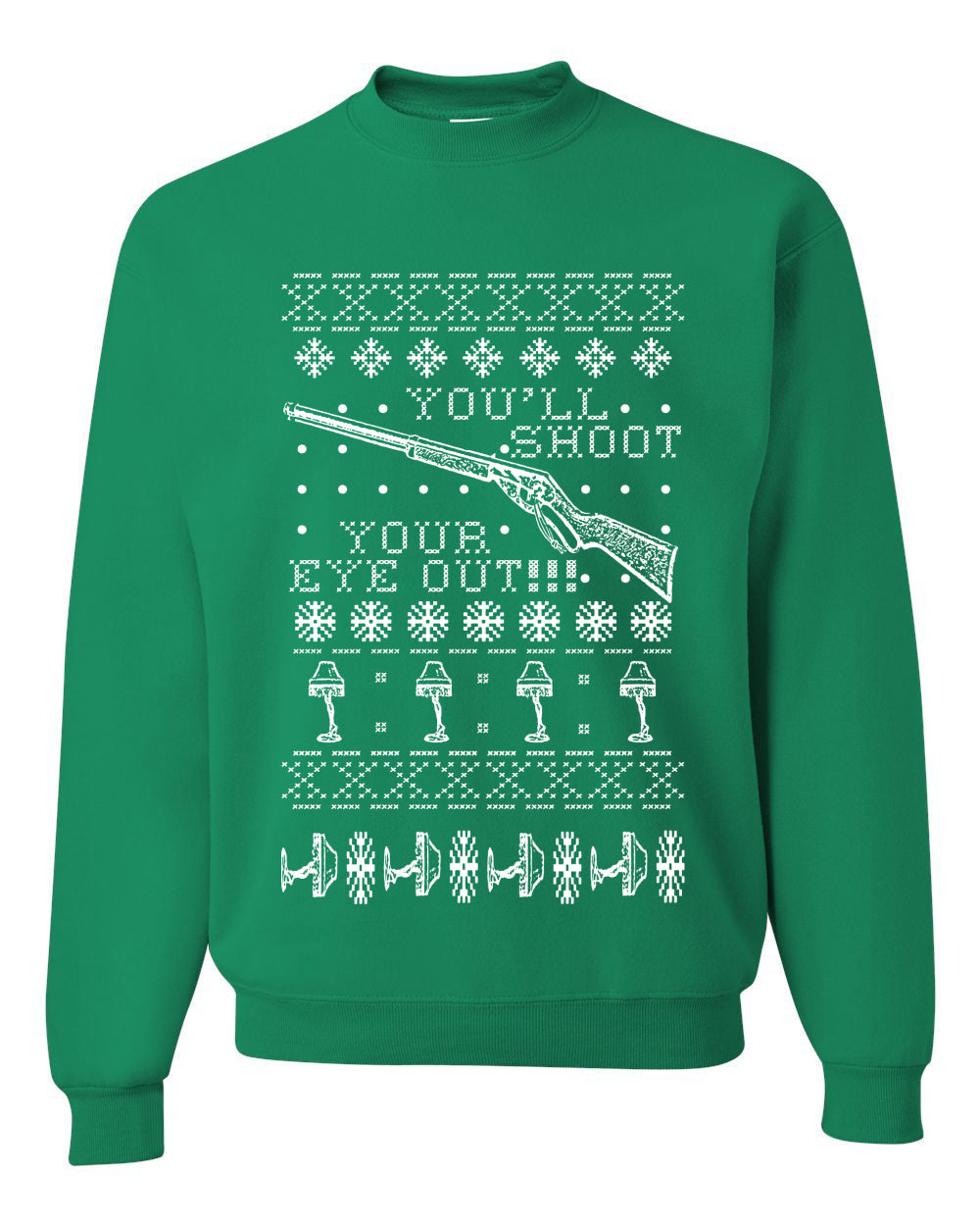 You'll Shoot Your Eye Out Christmas Unisex Crewneck Graphic Sweatshirt