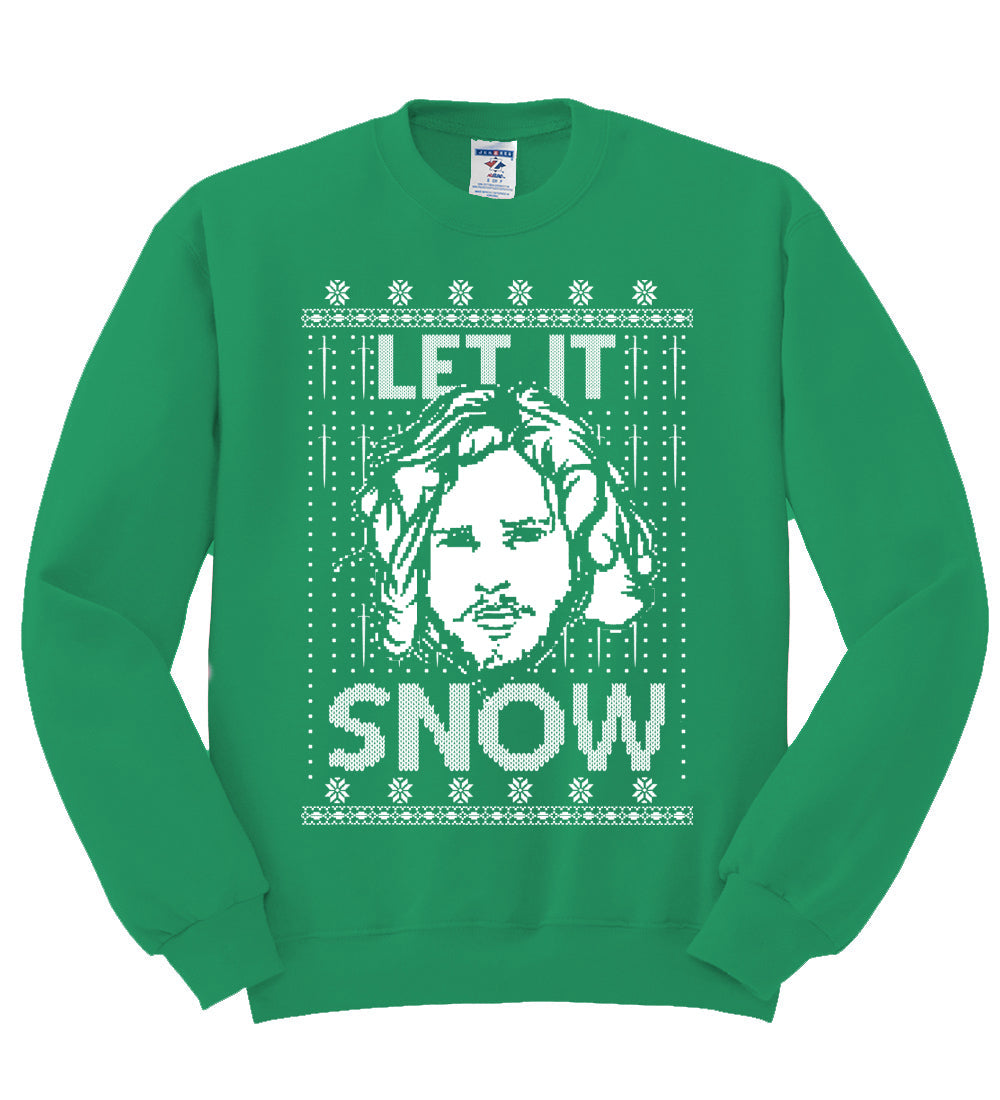 Let It Snow Jon Snow Digital Christmas Unisex Crewneck Graphic Sweatshirt