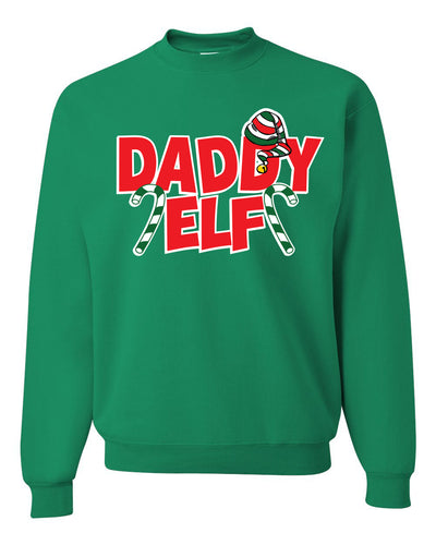 Daddy Elf Christmas Unisex Crewneck Graphic Sweatshirt