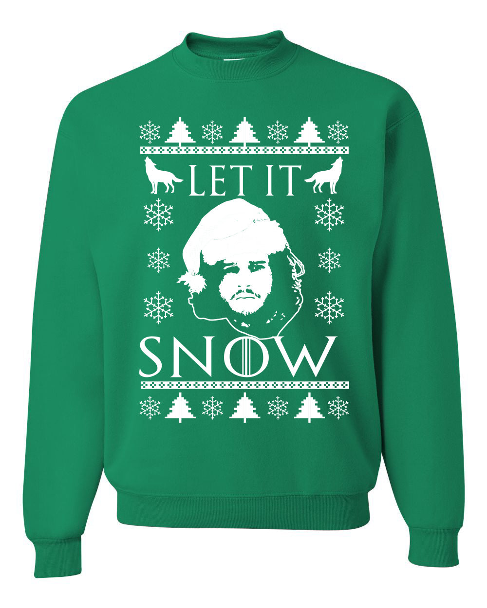 Let It Snow Jon Snow GoT Unisex Crewneck Graphic Sweatshirt