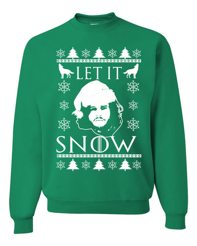 Let It Snow Jon Snow GoT Unisex Crewneck Graphic Sweatshirt