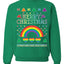 Merry Christmas Rainbow Hearts Unisex Crewneck Graphic Sweatshirt