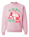 It is The Most Wonderful Time for a Beer Ugly Christmas Sweater Unisex Crewneck Graphic Sweatshirt