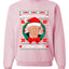Merry Christmas Snowflake Funny Trump Ugly Christmas Sweater Unisex Crewneck Graphic Sweatshirt