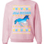 Jewnicorn Jewish Unicorn Funny Hanukkah Hanukkah Unisex Crewneck Graphic Sweatshirt