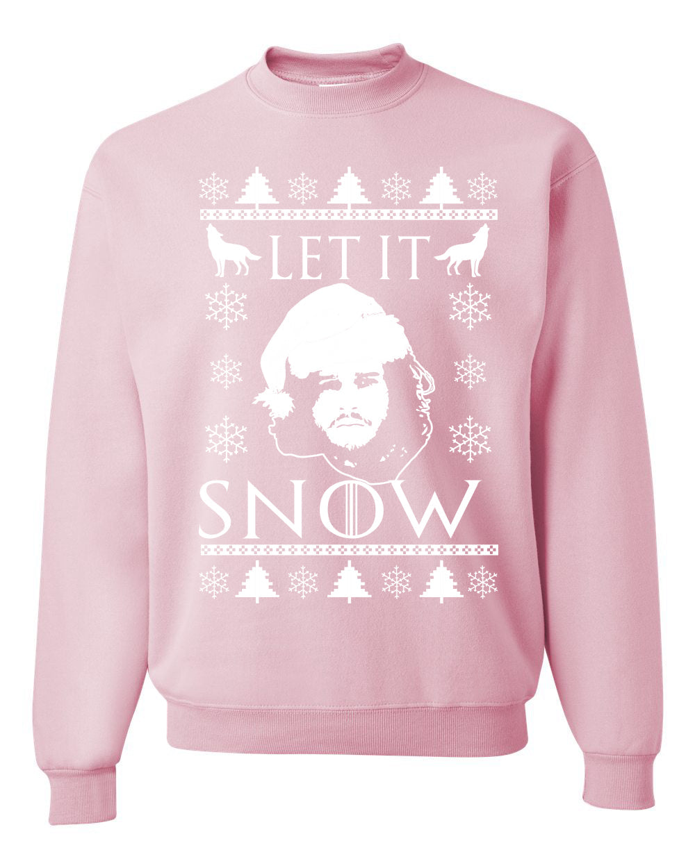 Let It Snow Jon Snow GoT Unisex Crewneck Graphic Sweatshirt