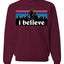 I Believe Big foot Christmas Christmas Unisex Crewneck Graphic Sweatshirt