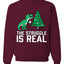 Christmas Trex The Struggle is Real Ugly Christmas Sweater Christmas Unisex Crewneck Graphic Sweatshirt