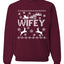 Christmas Wifey Love Ugly Christmas Sweater  Christmas Unisex Crewneck Graphic Sweatshirt