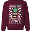 Smells Like Christmas Spirit Ugly Christmas Sweater Christmas Unisex Crewneck Graphic Sweatshirt