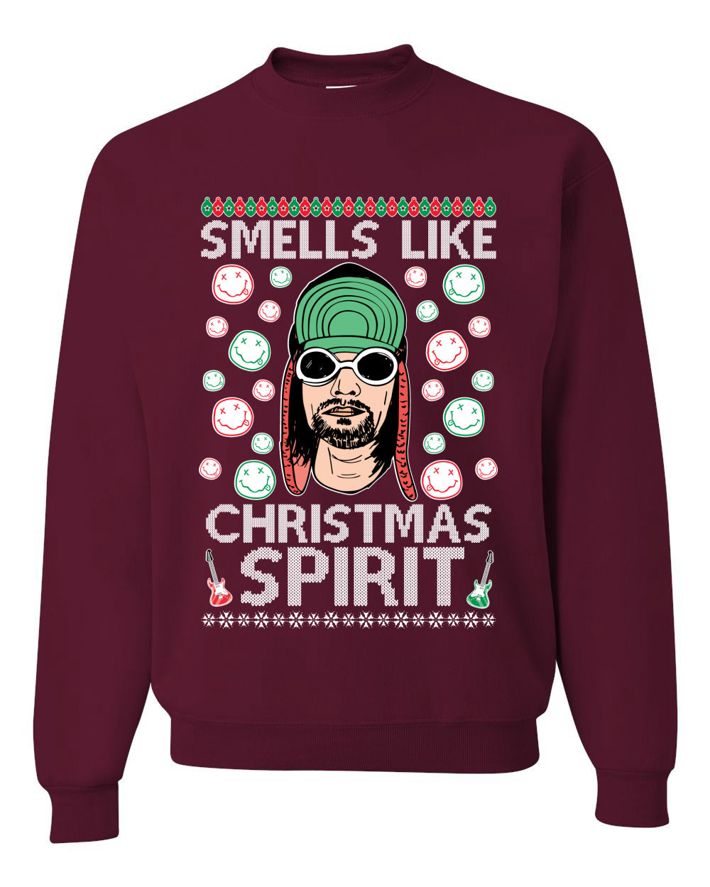 Smells Like Christmas Spirit Ugly Christmas Sweater Christmas Unisex Crewneck Graphic Sweatshirt