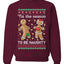 Tis Season to get Naughty Xmas Ugly Christmas Sweater Christmas Unisex Crewneck Graphic Sweatshirt