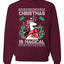 Christmas Is Magical Unicorn Christmas Unisex Crewneck Graphic Sweatshirt
