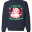 I Do it for the Hos Xmas Ugly Christmas Sweater Christmas Unisex Crewneck Graphic Sweatshirt