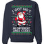 I Got Ho's in Different Area Codes Funny Santa Xmas Christmas Unisex Crewneck Graphic Sweatshirt