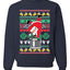 Santa Keg Stand Beer Drinking Drunk Ugly Christmas Sweater Christmas Unisex Crewneck Graphic Sweatshirt