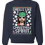 Smells Like Christmas Spirit Ugly Christmas Sweater Christmas Unisex Crewneck Graphic Sweatshirt