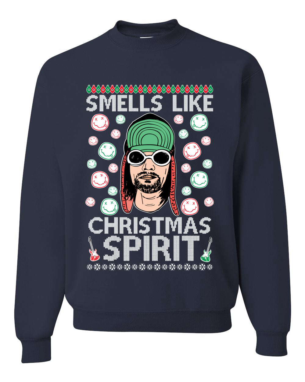 Smells Like Christmas Spirit Ugly Christmas Sweater Christmas Unisex Crewneck Graphic Sweatshirt