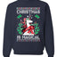 Christmas Is Magical Unicorn Christmas Unisex Crewneck Graphic Sweatshirt
