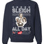AOC The Squad Congresswomen Sleigh All Day Xmas Ugly Christmas Sweater Unisex Crewneck Graphic Sweatshirt