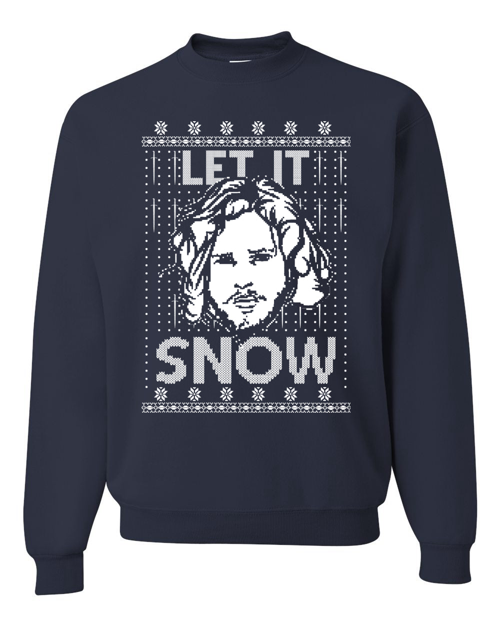 Let It Snow Jon Snow Digital Christmas Unisex Crewneck Graphic Sweatshirt
