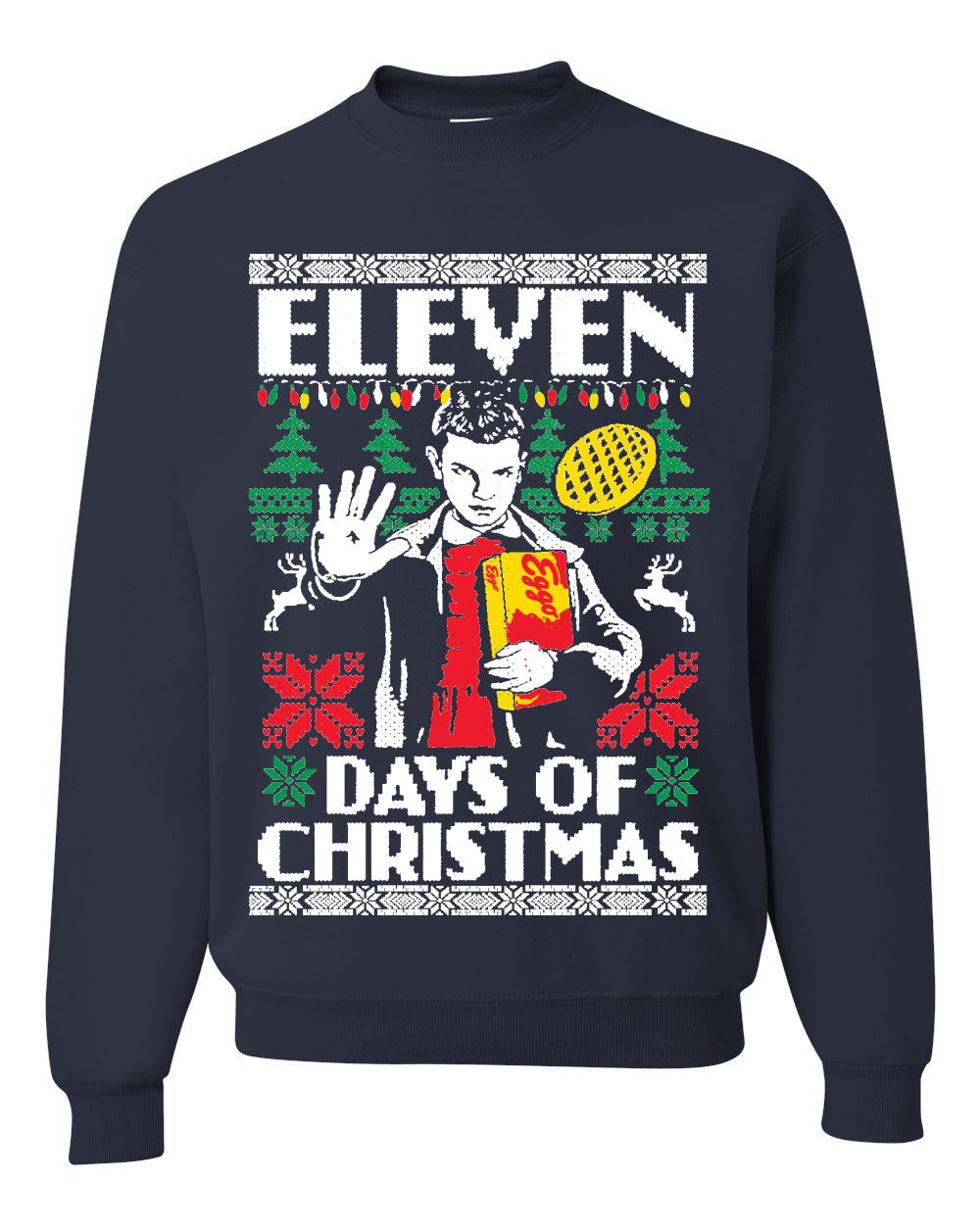 Eleven Days of Christmas Christmas Unisex Crewneck Graphic Sweatshirt