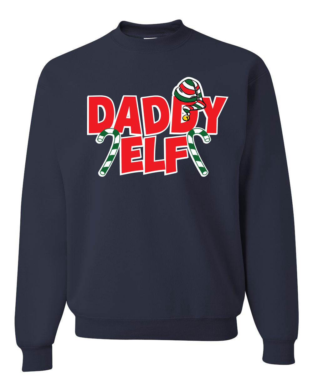Daddy Elf Christmas Unisex Crewneck Graphic Sweatshirt