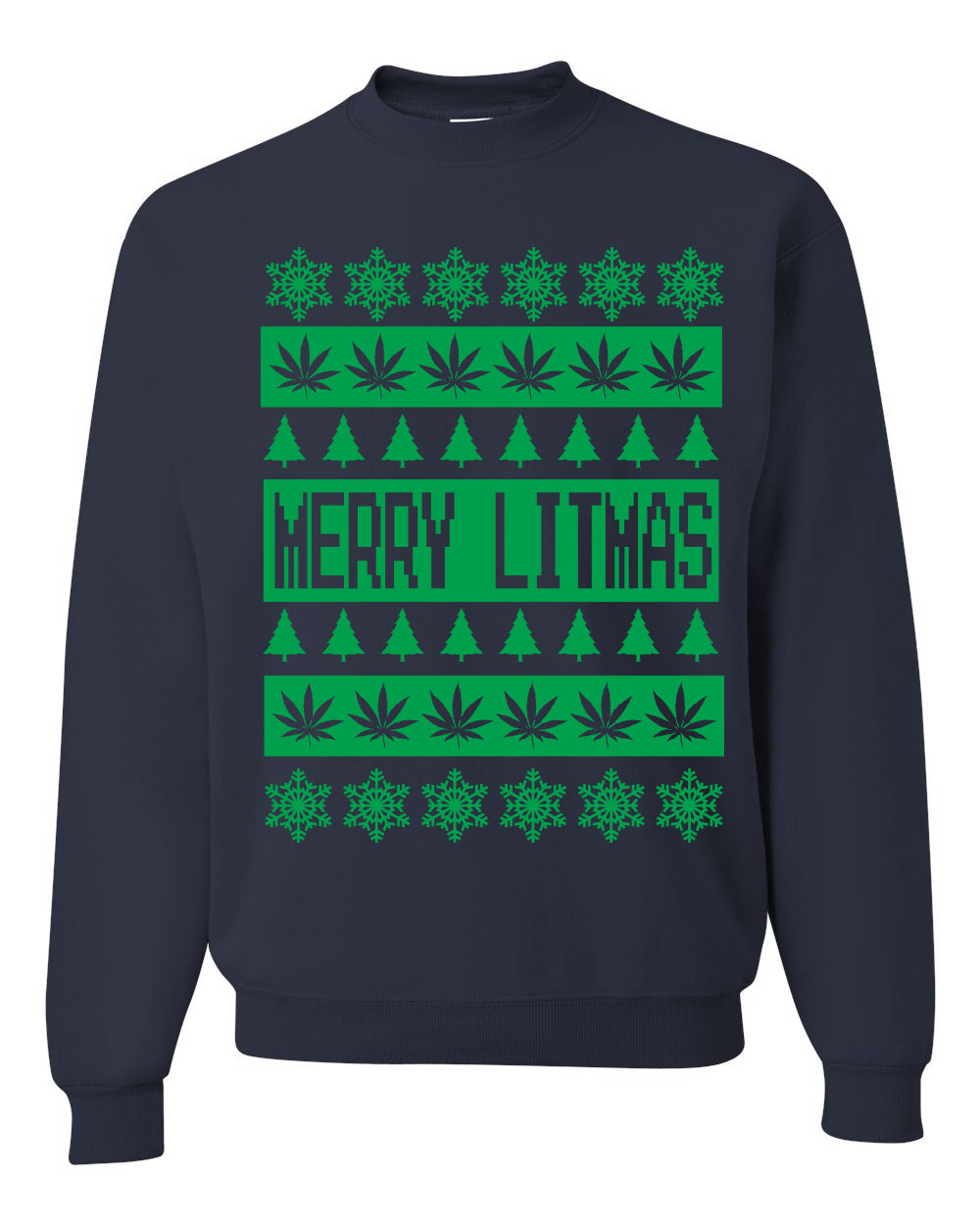 Merry Litmas Unisex Crewneck Graphic Sweatshirt