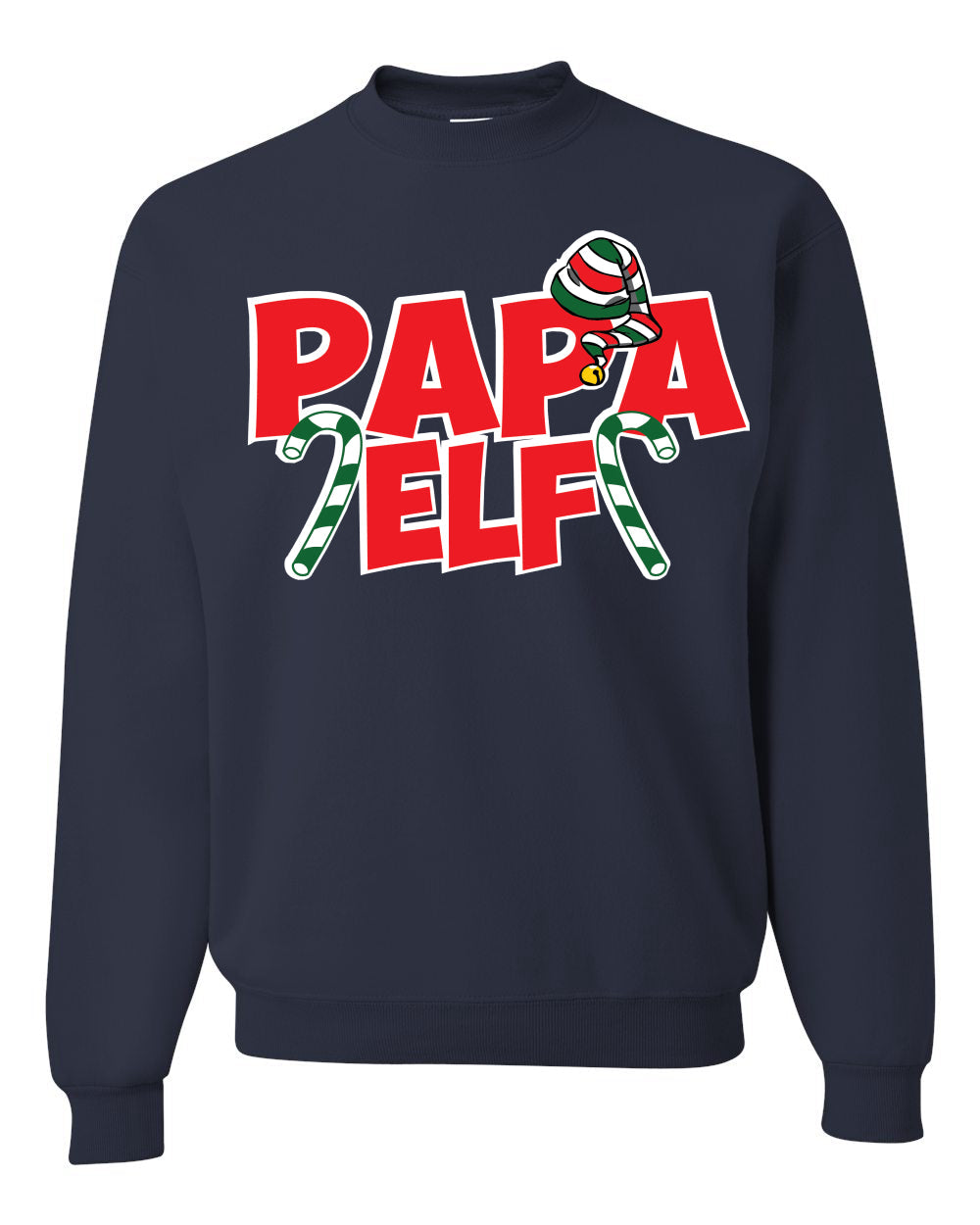 Papa Elf Unisex Crewneck Graphic Sweatshirt