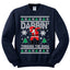 Dabbing Through The Snow Santa Christmas Unisex Crewneck Graphic Sweatshirt