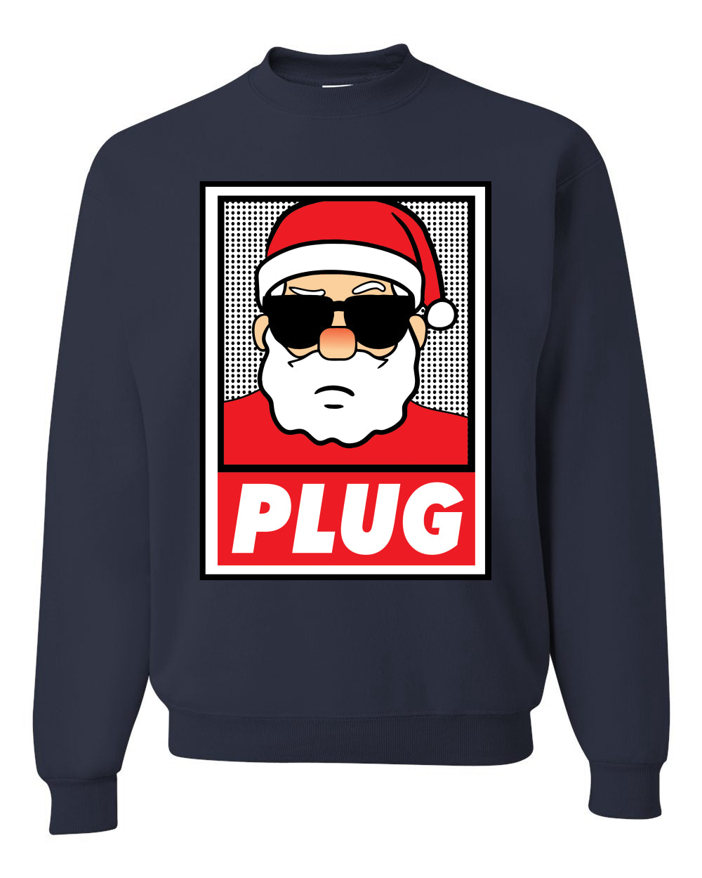 Santa Claus Plug Narcos Pablo Funny Christmas Unisex Crewneck Graphic Sweatshirt