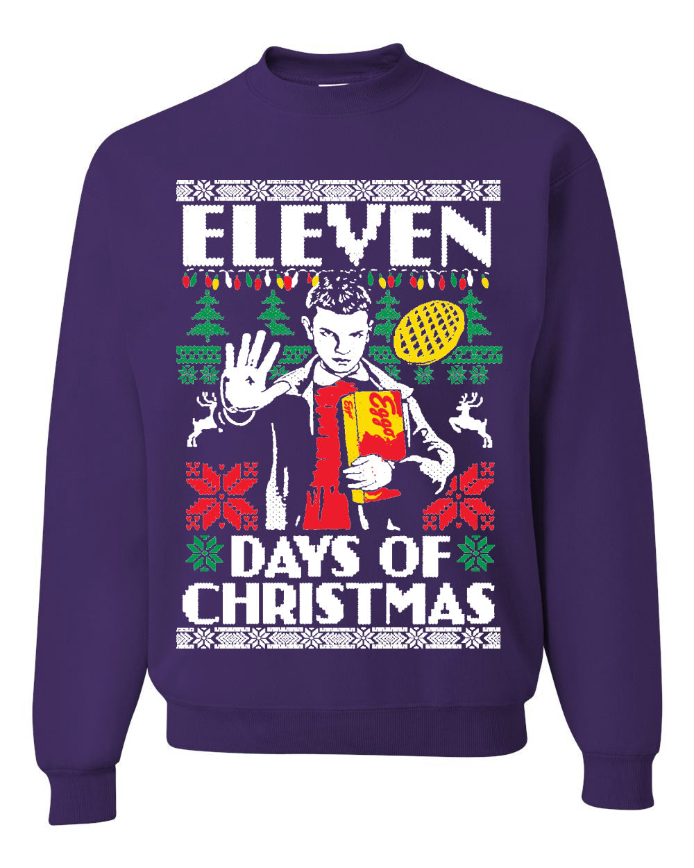 Eleven Days of Christmas Christmas Unisex Crewneck Graphic Sweatshirt