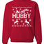 Christmas Hubby Love Ugly Christmas Sweater Christmas Unisex Crewneck Graphic Sweatshirt