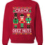 Crack Deez Nuts Meme Ugly Christmas Sweater Christmas Unisex Crewneck Graphic Sweatshirt