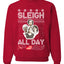 AOC The Squad Congresswomen Sleigh All Day Xmas Ugly Christmas Sweater Unisex Crewneck Graphic Sweatshirt