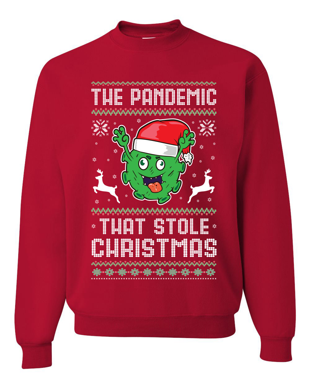 The Pandemic that Stole Christmas Hanukkah Unisex Crewneck Graphic Sweatshirt