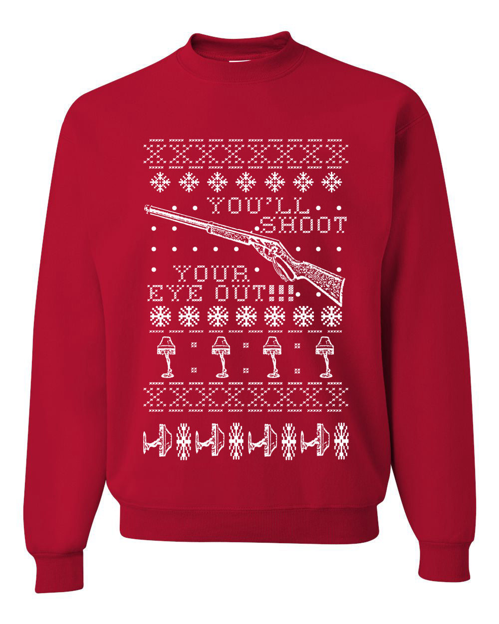You'll Shoot Your Eye Out Christmas Unisex Crewneck Graphic Sweatshirt