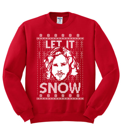 Let It Snow Jon Snow Digital Christmas Unisex Crewneck Graphic Sweatshirt