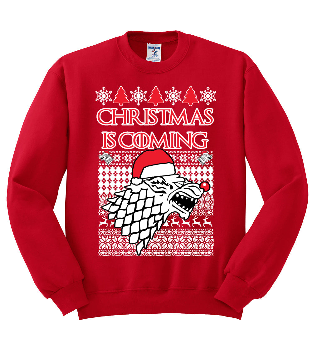 Christmas is Coming | GoT Stark Unisex Crewneck Graphic Sweatshirt