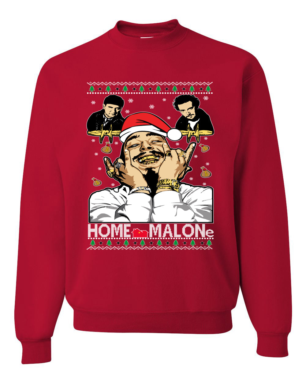 Home Malon White  Christmas Unisex Crewneck Graphic Sweatshirt