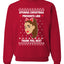 opening christmas presents like thank you, next Christmas Unisex Crewneck Graphic Sweatshirt